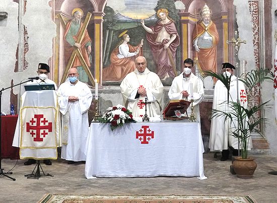 Ordine Equestre del S. Sepolcro di Gerusalemme - La messa officiata dal vescovo