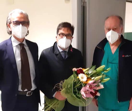 Roma - Alessio D'Amato al San Camillo