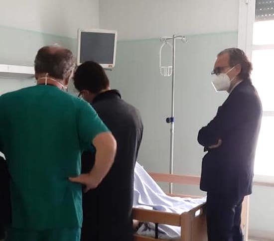 Roma - Alessio D'Amato al San Camillo