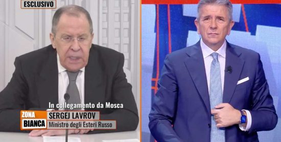 Sergej Lavrov intervistato da Giuseppe Brindisi
