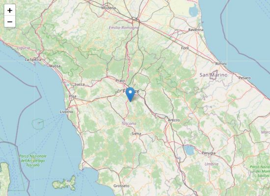 Terremoto a Impruneta, in provincia di Firenze