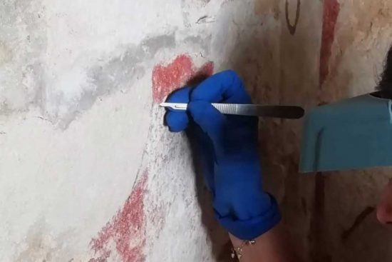 Tarquinia - La tomba dei Vasi dipinti - Il restauro