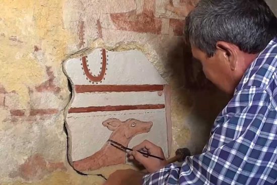 Tarquinia - La tomba dei Vasi dipinti - Il restauro