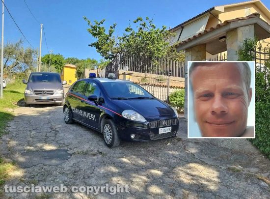 Montefiascone - Trovato impiccato in casa - Nel riquadro Gianpietro Ranucci