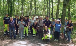 Via Francigena - Non vedenti e ipovedenti a passeggio nel bosco del Fogliano