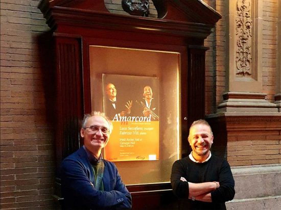 New York - Il trombettista Luca Seccafieno e il pianista Fabrizio Viti 