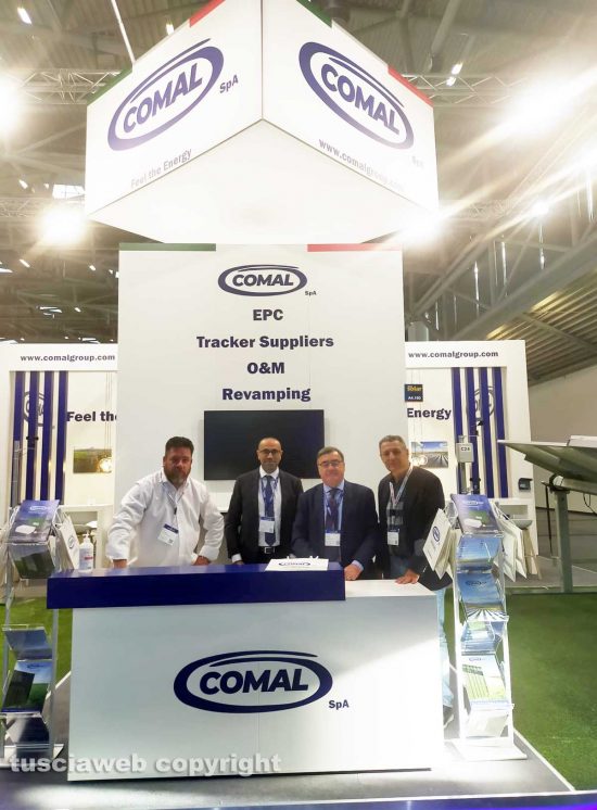 Monaco di Baviera - Giulio Marini all'Intersolar Europe con l'azienda viterbese Comal spa