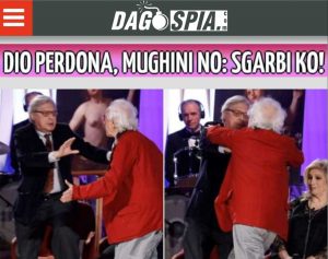 La rissa tra Sgarbi e Mughini