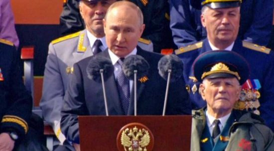 Vladimir Putin alla parata militare del Giorno della Vittoria