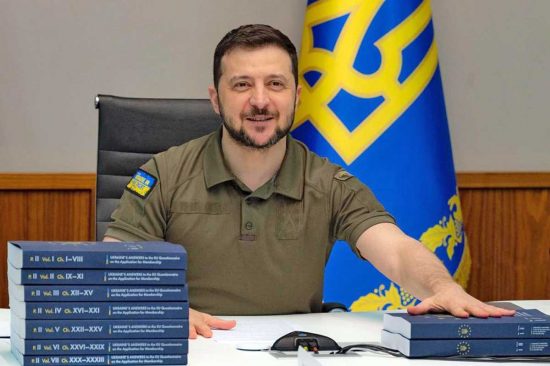 Guerra in Ucraina - Il presidente Volodymyr Zelenskyi