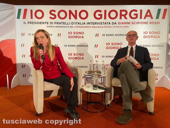 Giorgia Meloni e Gianni Scipione Rossi