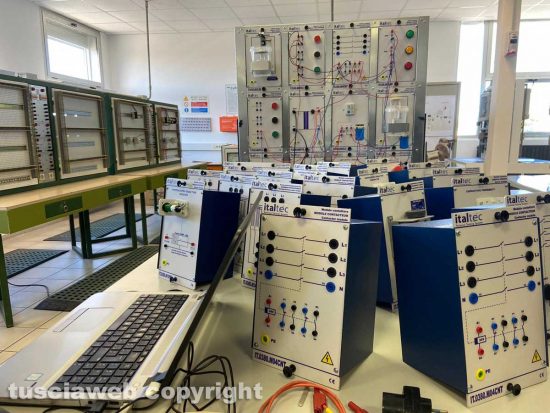 Viterbo - Il laboratorio di elettrotecnica dell'Itt Da Vinci