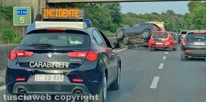 Incidente sulla strada statale Cassia bis