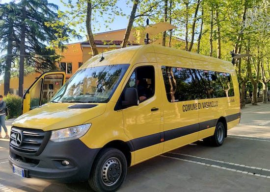 Vasanello - Lo scuolabus acquistato