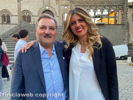 Alessandra Troncarelli con Enrico Panunzi