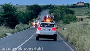Tarquinia - Auto in fiamme sull’Aurelia bis