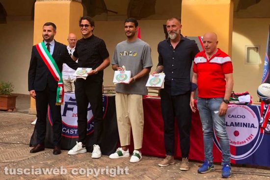 Sport - Calcio - Tuia, Sernicola e Cataldi premiati dal comune di Civita Castellana