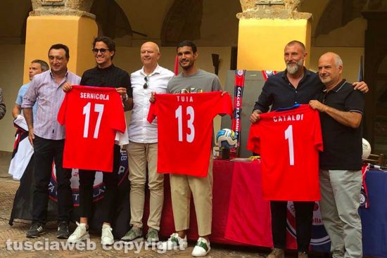 Sport - Calcio - Tuia, Sernicola e Cataldi premiati dal comune di Civita Castellana
