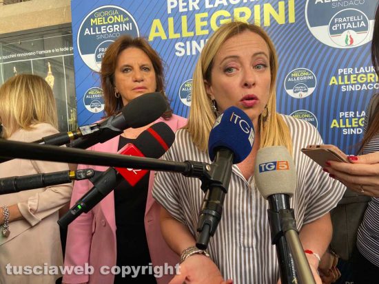 Giorgia Meloni e Laura Allegrini