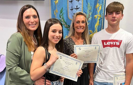 Bassano Romano - Gli studenti del Meucci alla cerimonia