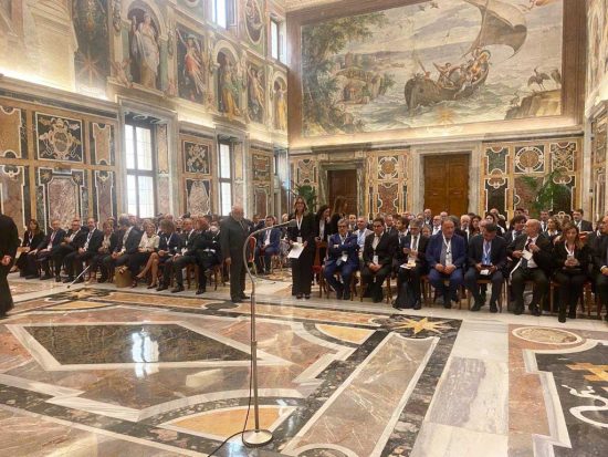Roma - La direttrice generale della Asl Daniela Donetti in udienza da papa Francesco