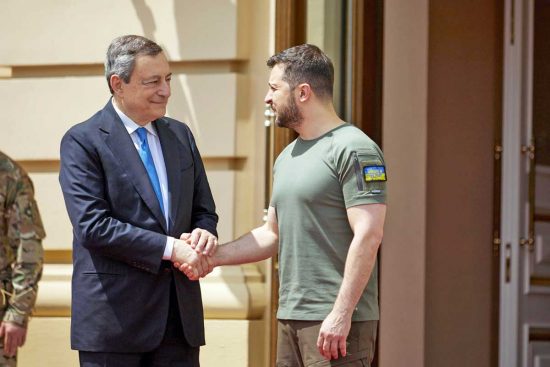 Kiev - Draghi incontra Zelensky