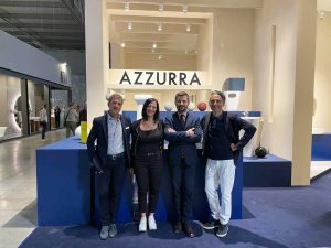 Milano - Luca Giampieri e Giovanna Fortuna al Salone del mobile
