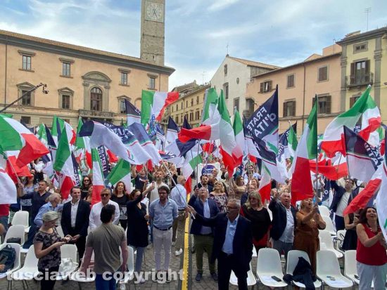 Viterbo - Il comizio di Giorgia Meloni