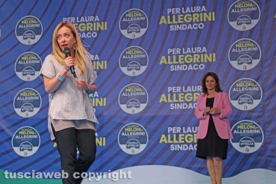 Giorgia Meloni e Laura Allegrini