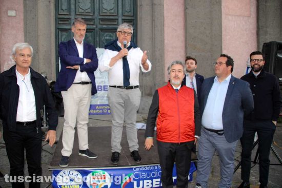 Elezioni comunali - Viterbo - Il comizio di chiusura della Lega
