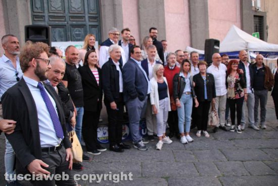 Elezioni comunali - Viterbo - Il comizio di chiusura della Lega