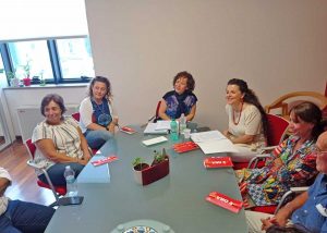 Viterbo - L’incontro del gruppo dirigente della Cna con Chiara Frontini-nel-corso della campagna elettorale