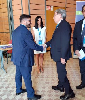 Pino Musolino con il ministro della Mobilità Giovanninil