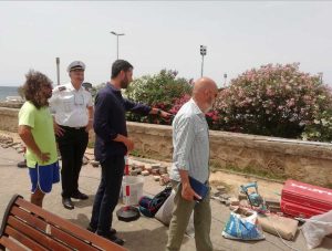 Civitavecchia - Lungomare - I lavori del sistema di videosorveglianza
