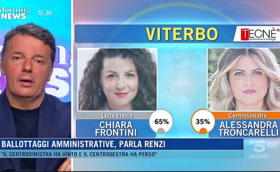 Matteo Renzi parla di Frontini a Canale 5