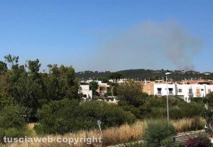 Incendio a Santa Marinella