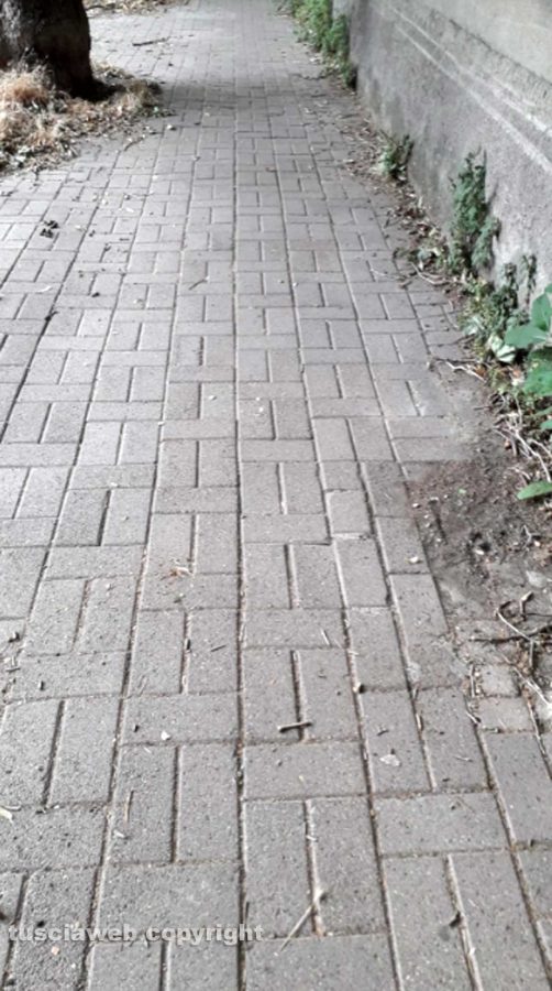 Viterbo - Viale Baracca - Dopo la segnalazione su Tusciaweb