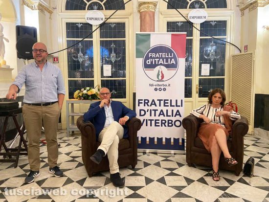 Viterbo - Mauro Rotelli, Fabio Rampelli e Laura Allegrini