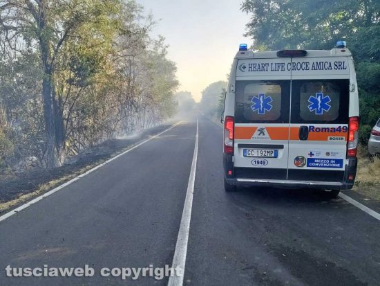 Incendio sulla Commenda - Il 118