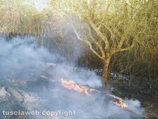 Incendio sulla Commenda