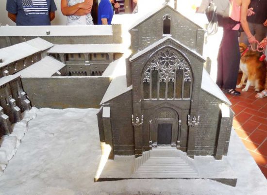 San Martino al Cimino - Diorama in legno dell'abbazia cistercense
