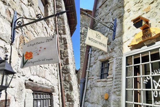 Bassano in Teverina - Alcune delle botteghe degli artigiani del borgo