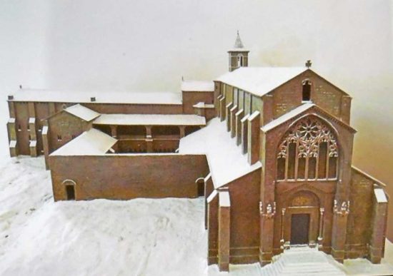 San Martino al Cimino - Diorama in legno dell'abbazia cistercense