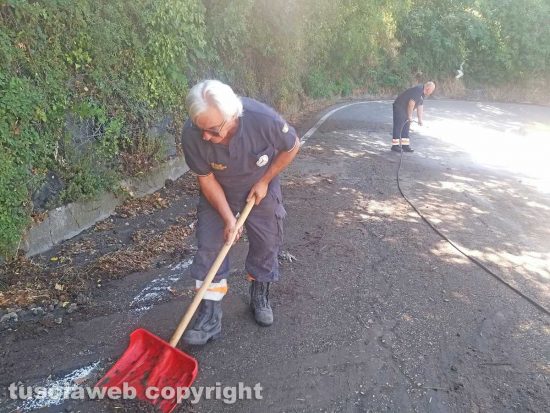 Montefiascone - L'intervento dell'Asvom Odv sulla provinciale lago di Bolsena