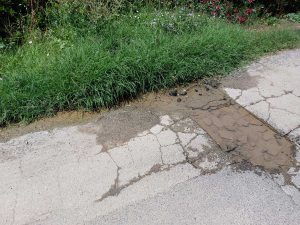 Perdita d'acqua a Pescia Romana