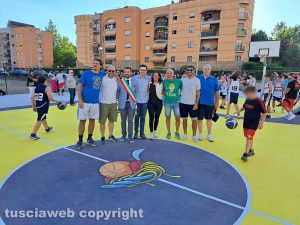 Inaugurazione del campo Enzo Brunelli - Federico D’Ubaldo, Mauro Rotelli, Claudio Parroccini, Giovanna Fortuna, Luca Brunelli, Marco Rossi e Gianni Santi