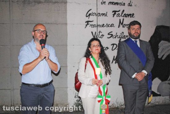 Viterbo - Fiaccolata in ricordo di Borsellino - Rotelli, Frontini e Romoli