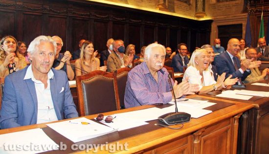 Viterbo - Consiglio comunale - I banchi della maggioranza