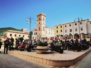 Cittaducale - Le moto in piazza del Popolo