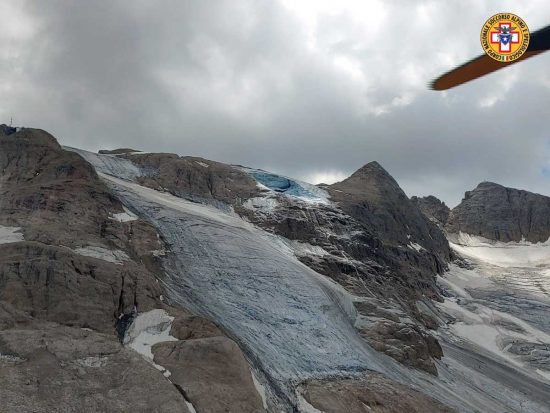 Valanga sulla Marmolada